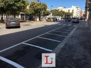 Il borgo si tinge di nuove strisce blu anello dedicato a motocicli e veicoli commerciali 6