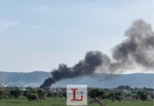 FOTO | Ennesimo incendio, a fuoco cassette di polistirolo a Losciale