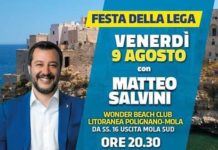 Salvini il 9 al mare. La Lega di Monopoli c’è