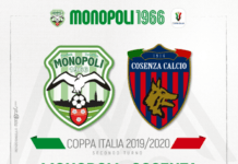 Coppa Italia, domenica si gioca al Veneziani contro il Cosenza