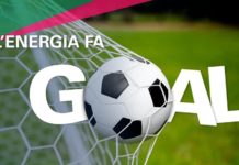 Calciatori e dirigenti del Monopoli all’inaugurazione del nuovo Spazio Enel