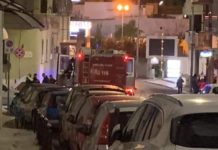 Punto a gas, principio di incendio. Coppia a bordo salva