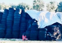 Centinaia di pneumatici nel terreno, area sequestrata e gommista denunciato