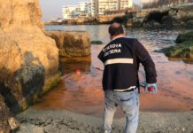 VIDEO | Cala Verdegiglio, il mare marrone. Campionamenti della Capitaneria di Porto