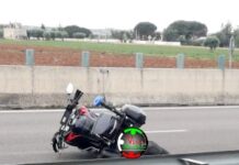 Incidente in moto durante il pattugliamento, in ansia per un carabiniere di Monopoli