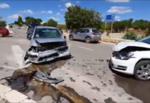 Scontro tra auto sulla provinciale, due feriti in codice rosso