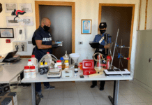 Nel garage il laboratorio per la lavorazione delle amfetamine, due arresti a Conversano
