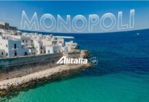 Monopoli vola alto, Alitalia la sceglie per una campagna pubblicitaria: “Una città tutta da scoprire”