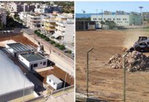 Lavori in corso agli impianti sportivi. Tendostruttura da 800 posti quasi pronta