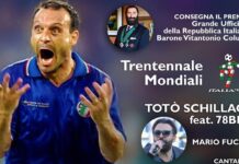 Totò Schillaci a Monopoli, nel ricordo di Italia ’90. Un premio dal Barone Colucci