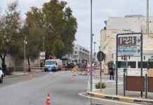 Tubo del gas reciso durante dei lavori, i Vigili del Fuoco in via Fiume