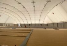 Tendostruttura, verso la chiusura del cantiere. A fine anno la “casa dello sport”