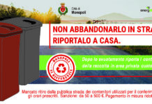 Rifiuti, no all’abbandono. E nell’agro non si lascino i carrellati in strada