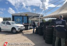 Monopoli, sequestrato capannone: all’aperto discarica di pneumatici e rifiuti speciali