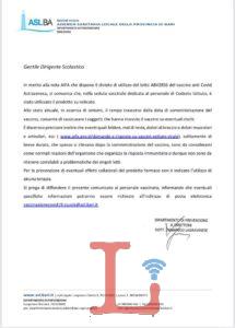 nota asl vaccini scuole