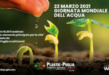 Giornata mondiale dell’acqua, Plastic Puglia organizza webinar per il 22 marzo