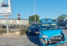 Viale Aldo Moro, scontro tra Panda. Un conducente ubriaco: denunciato e patente ritirata