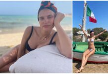 Giorni e notti magiche per Bianca Balti, la top model festeggia l’Italia a Monopoli