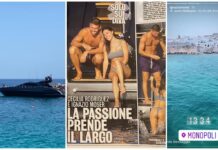 La vacanza a Monopoli di Cecilia Rodriguez e Ignazio Moser sui giornali nazionali