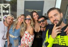 Alex Belli e Delia Duran a Monopoli dopo le nozze. Arrivate anche Guenda Goria e Victoria Cabello