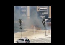VIDEO| Monopoli, a fuoco un terreno nei pressi dell’area del mercato