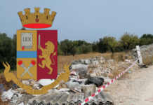 Monopoli: amianto abbandonato, discarica sequestrata. Polizia sulle tracce dei responsabili. Reato punibile con l’arresto