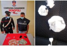 Blitz dei Carabinieri di Monopoli in una masseria: all’interno una centrale per lo spaccio: 2 arresti