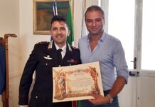 Il Maggiore dei Carabinieri D’Onofri trasferito ad altro incarico, il saluto di Eggiore