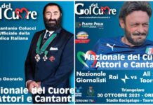 Nazionale del cuore attori e cantanti, Colucci presidente onorario. Il riconoscimento da Schillaci