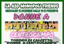 Donne a centrocampo, a Monopoli il 15 dicembre un torneo femminile
