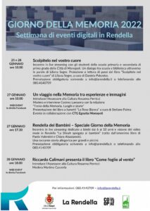 Giorno della Memoria 2022 locandina