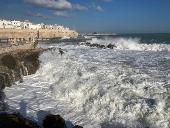 mareggiata monopoli mare