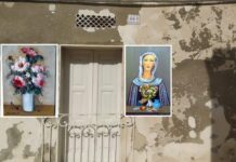 Le opere di Nino Brescia sui muri scrostati. Il contrasto tra arte e degrado che esalta la bellezza
