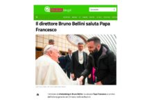 Bruno Bellini saluta Papa Francesco: “Un’emozione stringere la mano del Santo Padre”