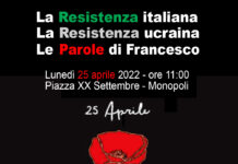 25 aprile, manifestazione in piazza XX Settembre con Antonio Bini e Angelo Papio
