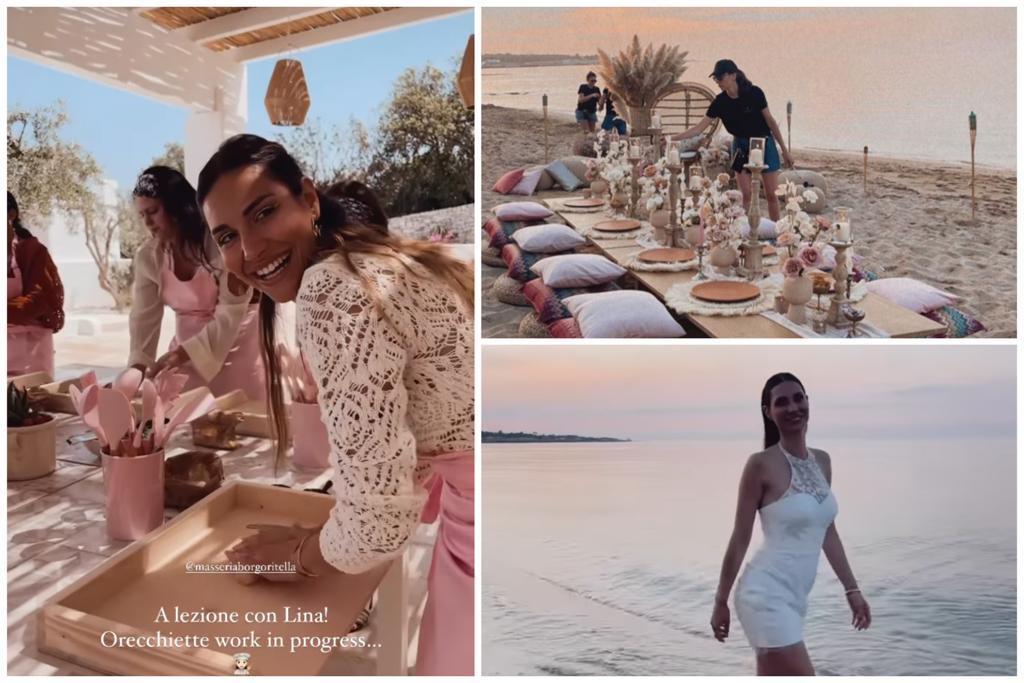 Beatrice Valli, addio al nubilato a Monopoli. Festa condivisa con