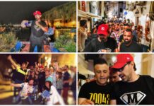 Metroman immerso nella movida di Monopoli: allegria nel centro storico