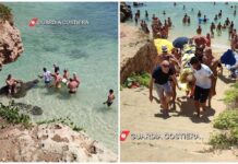 Monopoli, cade dagli scogli a Cala Tre Buchi, ragazza soccorsa da Guardia Costiera e bagnanti