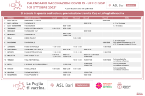 VACCINI OTTOBRE