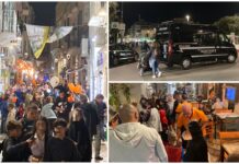 Monopoli, pienone per Halloween. Polizia Locale in piazza