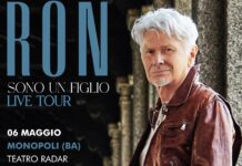 Monopoli, Ron al Teatro Radar con “Sono un figlio Live Tour”