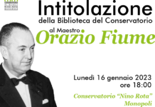 Monopoli, intitolazione della Biblioteca del Conservatorio al Maestro Orazio Fiume