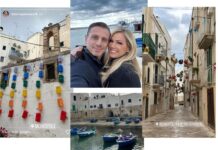Federica Panicucci, scatti dal week-end a Monopoli con Marco Bacini