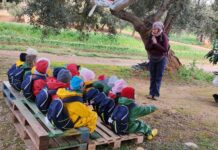 La scuola si sposta all’aperto per un anno: attività tra orti, uliveti e macchia mediterranea