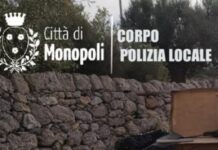 Monopoli, appostamenti a sorpresa e di notte: 600 euro di multa allo sporcaccione stanato