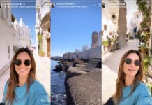 Anna Safroncik a Monopoli in giro al centro storico: “È bellissimo qui”