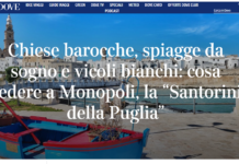 Monopoli è la “Santorini della Puglia” per il Corriere della Sera