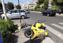 Scontro auto-moto, 19enne ferito in ospedale a Monopoli