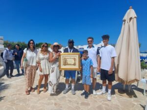 con la famiglia