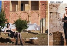 Dolce&Gabbana ancora a Monopoli: scatti in masseria con Mariacarla Boscono